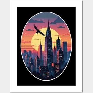 city skyscraper Posters and Art